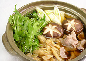 水菜と豚のハリハリ鍋