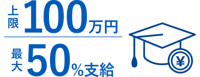 上限100万円 最大50%支給