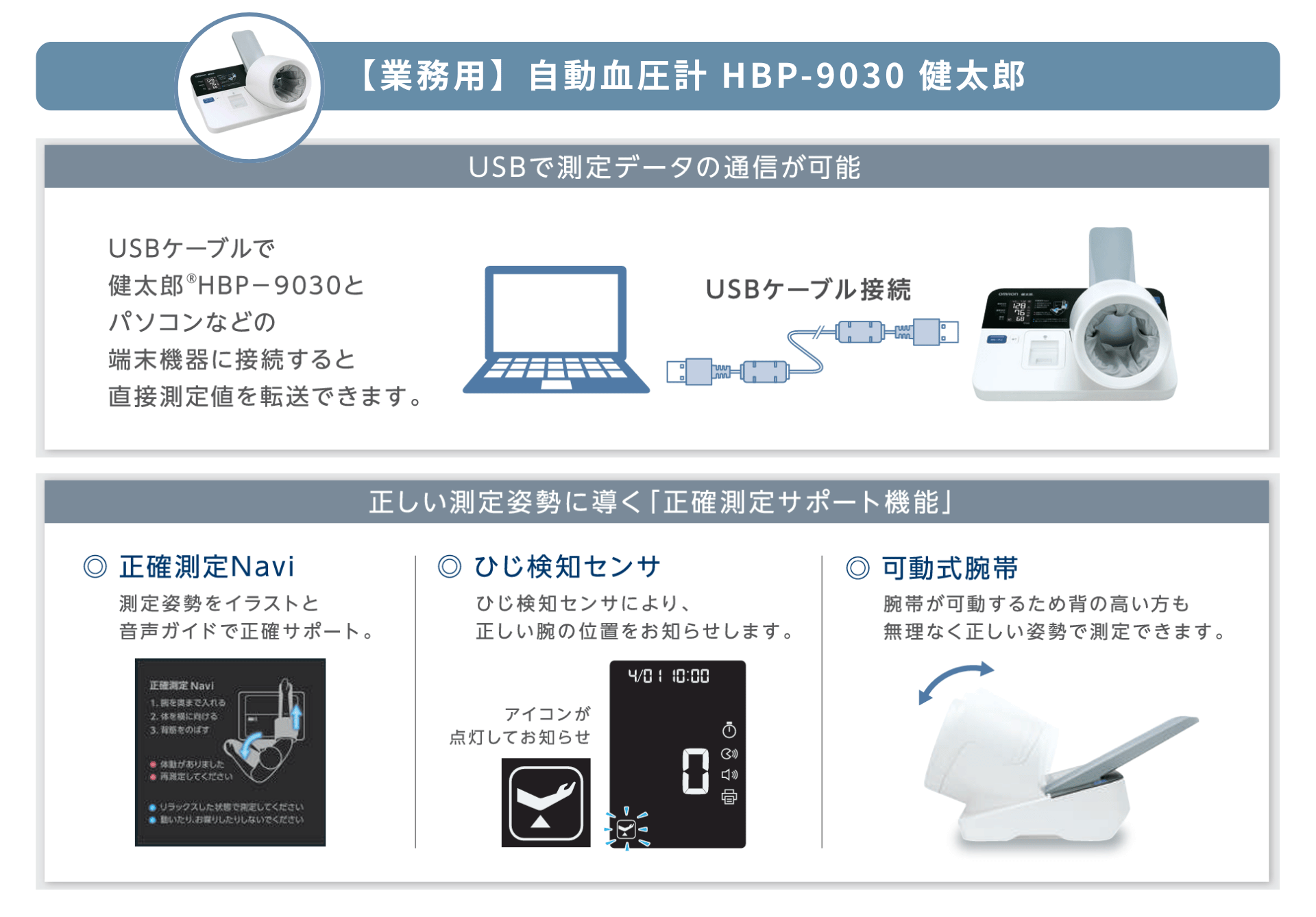 【業務用】自動血圧計 HBP-9030 健太郎