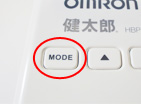 「MODE」スイッチを3秒押し続けます。