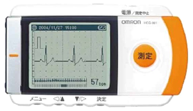 家庭用心電計(オムロン 携帯型心電計「HCG-801」)