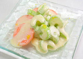 セロリの味噌グルト漬け