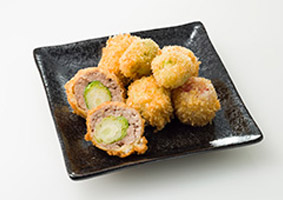 芽キャベツのパン粉揚げ