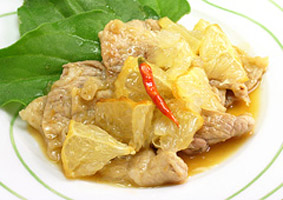 豚肉とグレープフルーツのソテー