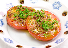 トマトのマスタード焼き