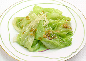 レタスの湯引き中華風サラダ