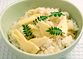 たけのこ・おかか混ぜご飯
