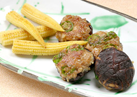しいたけの肉詰め