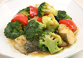 たらとブロッコリーの中華あん