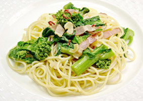 菜の花のパスタ