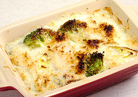 ほたてと野菜のクリーミーグラタン