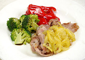 豚肉のグリルゆずジャムかけ