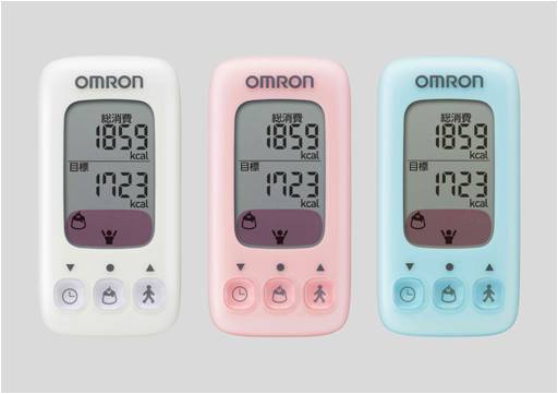 （写真）＝オムロン 活動量計　HJA-310　カロリスキャン