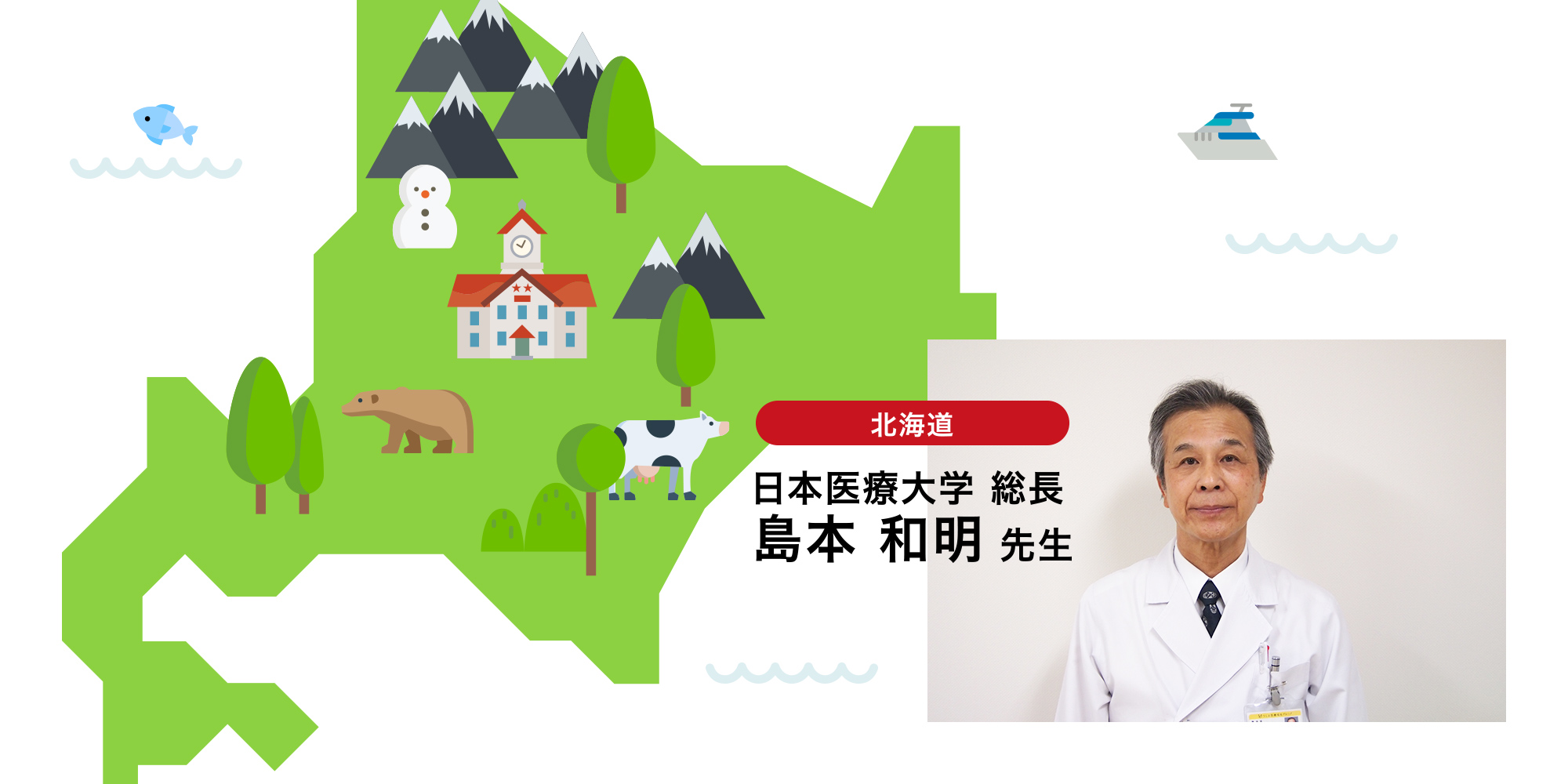 北海道編 日本医療大学 総長 島本和明先生